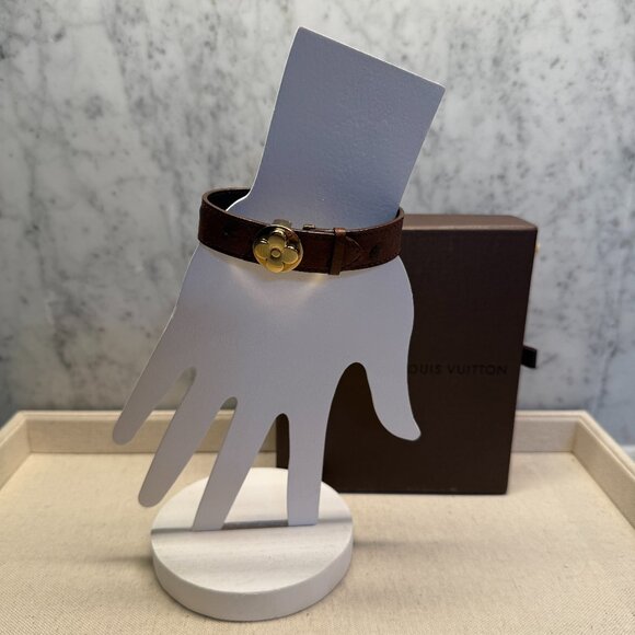 Louis Vuitton Ostrich Leather Wish Bracelet - Picture 1 of 4